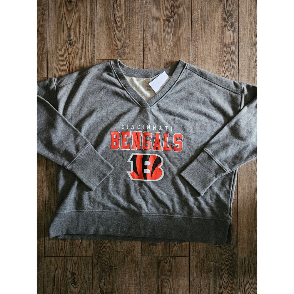 Cincinnati Bengals Gameday Couture V Neck Sweatshirt Women's Size XXL